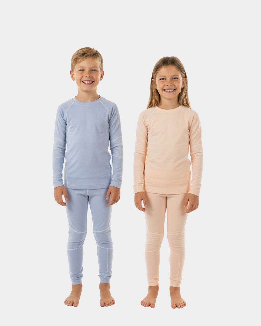 Base Layer Peach & Light Blue