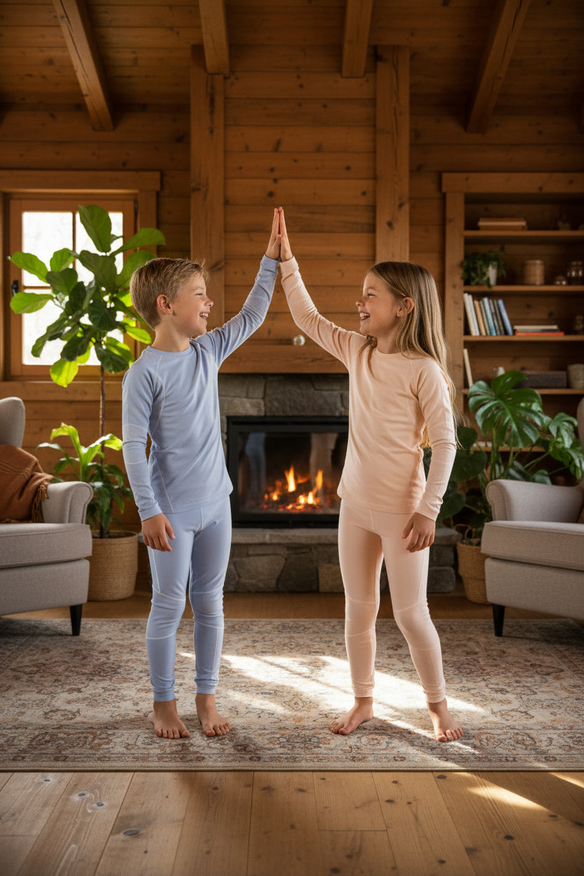 Base Layer Peach & Light Blue