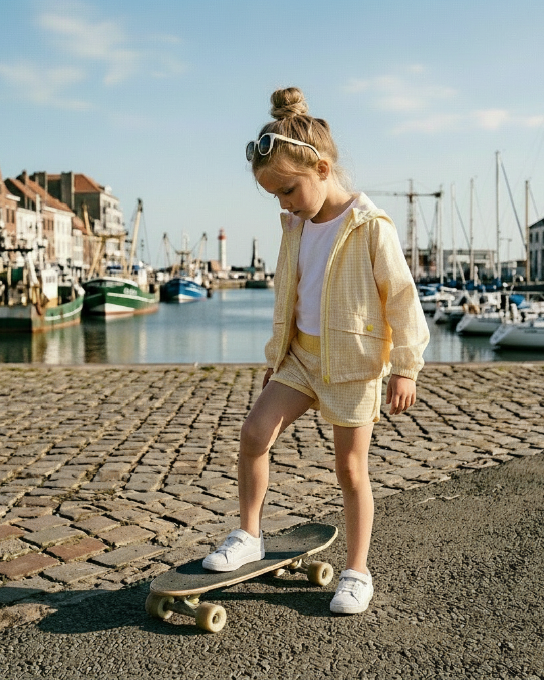 Girl Swim Shorts Lemonade + Windbreaker Lemonade + Free Swim Bag