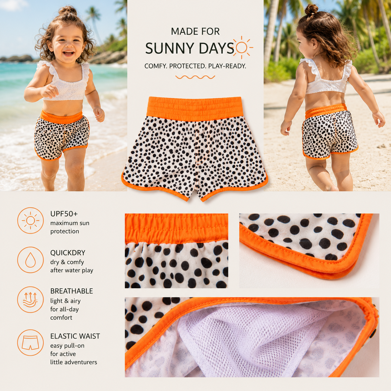 Swimming trunk girls UPF50+
